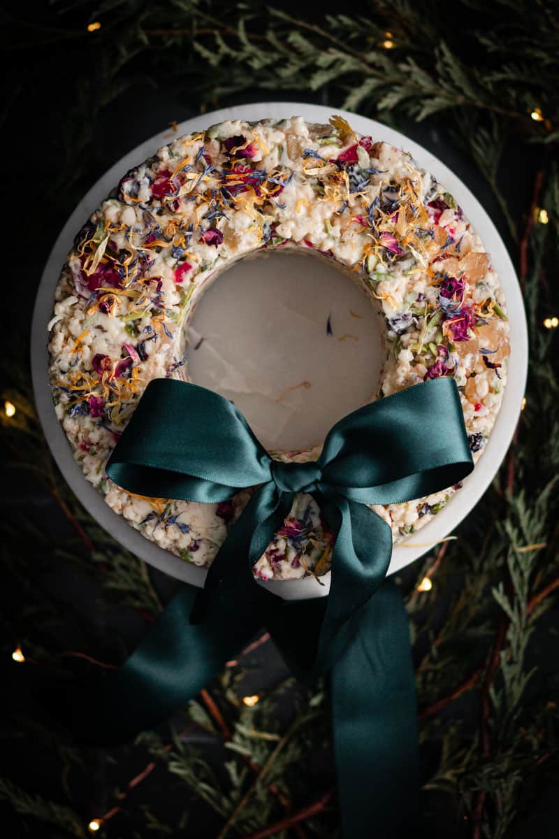 White Christmas Chocolate Wreath